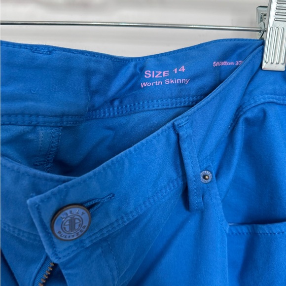 Lilly Pulitzer Size 14 Like New Blue Cotton Pants. - Picture 2 of 3
